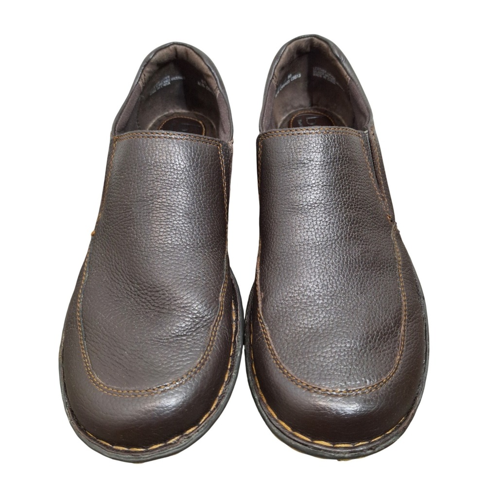 BOC Born Concept Women's 8.5M Brown Leather Slip On Loafers C09423 CIG13 Comfort
